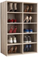 VCM Schuhregal Hinsol M Braun Holz 10 Fächer Bild 3