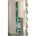 VCM Aktenschrank Lona 6fach Braun Weiß mit 4 Drehtüren Bild 1