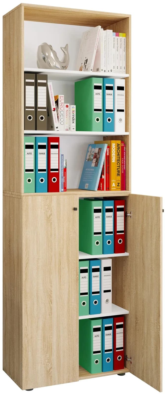 VCM Aktenschrank Lona 6fach Braun Sonoma-Eiche Modern - Bild 2