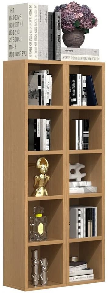 VCM Standregal Megosa S Holz Buche CD DVD Aufbewahrung - Bild 3