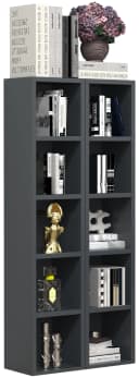 VCM Standregal Megosa S Anthrazit CD DVD Aufbewahrung Bild 2