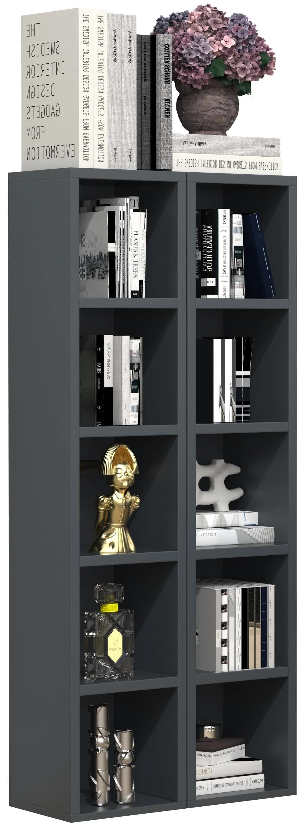 VCM Standregal Megosa S Anthrazit CD DVD Aufbewahrung - Bild 2