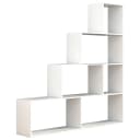 Weißes Treppenregal aus Holzwerkstoff für Wohnzimmer Bild 2