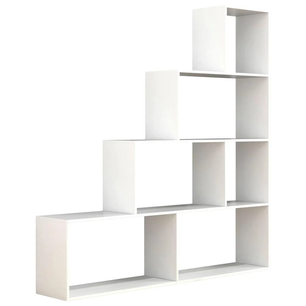 Weißes Treppenregal aus Holzwerkstoff für Wohnzimmer - Bild 2