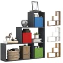 VCM Standregal Dubila M Anthrazit Raumteiler Bücherregal Bild 1