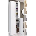 VCM Schuhschrank Lona XL 6-Fach Braun Weiß Holz Bild 1