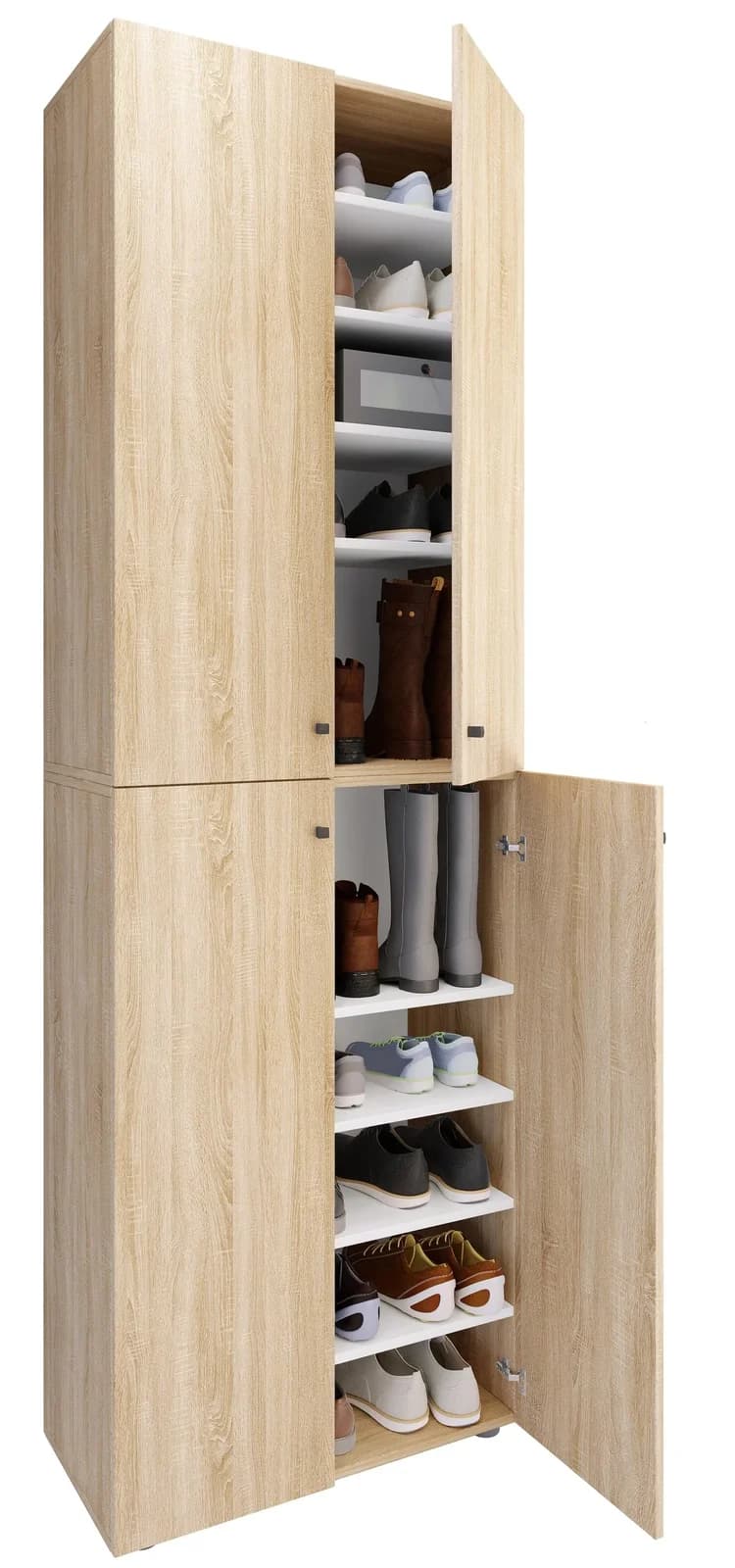 VCM Schuhschrank Lona XL 10-Fach Braun Holz - Bild 3
