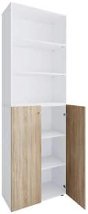 VCM Schuhschrank Lona XL 6-fach Braun/Weiß Holz Bild 2