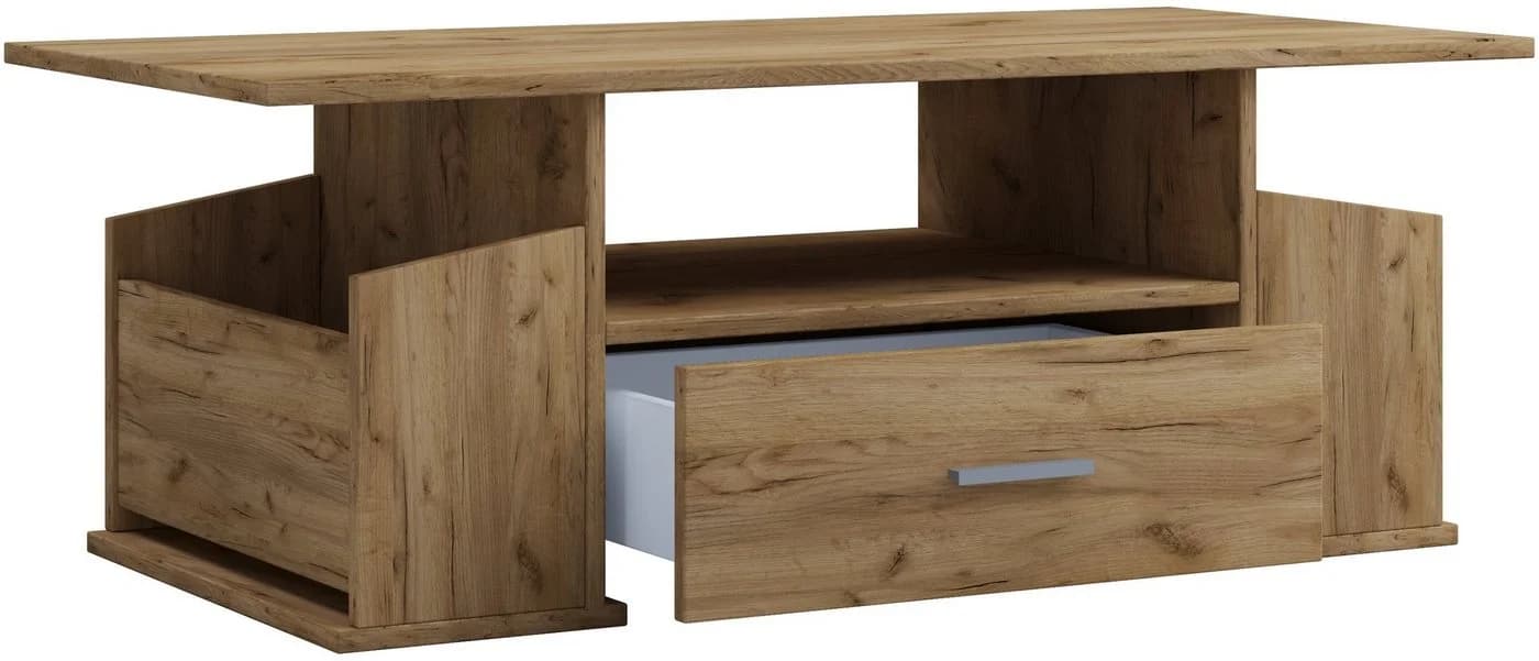 VCM Couchtisch Junata Honig-Eiche mit Schublade - Bild 4
