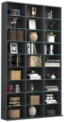 VCM Zilas XL CD DVD Standregal Holz Glas Raumteiler Bild 2