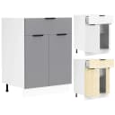 VCM Küchenschrank Fasola Unterschrank mit Schublade Braun/Weiß Bild 1