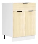 VCM Küchenschrank Fasola Unterschrank mit Schublade Braun/Weiß Bild 2