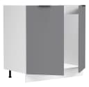 VCM Spülunterschrank Fasola Weiß Anthrazit 80 cm Bild 5