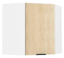VCM Hängeschrank Eckschrank Küche Fasola Braun Weiß Bild 2