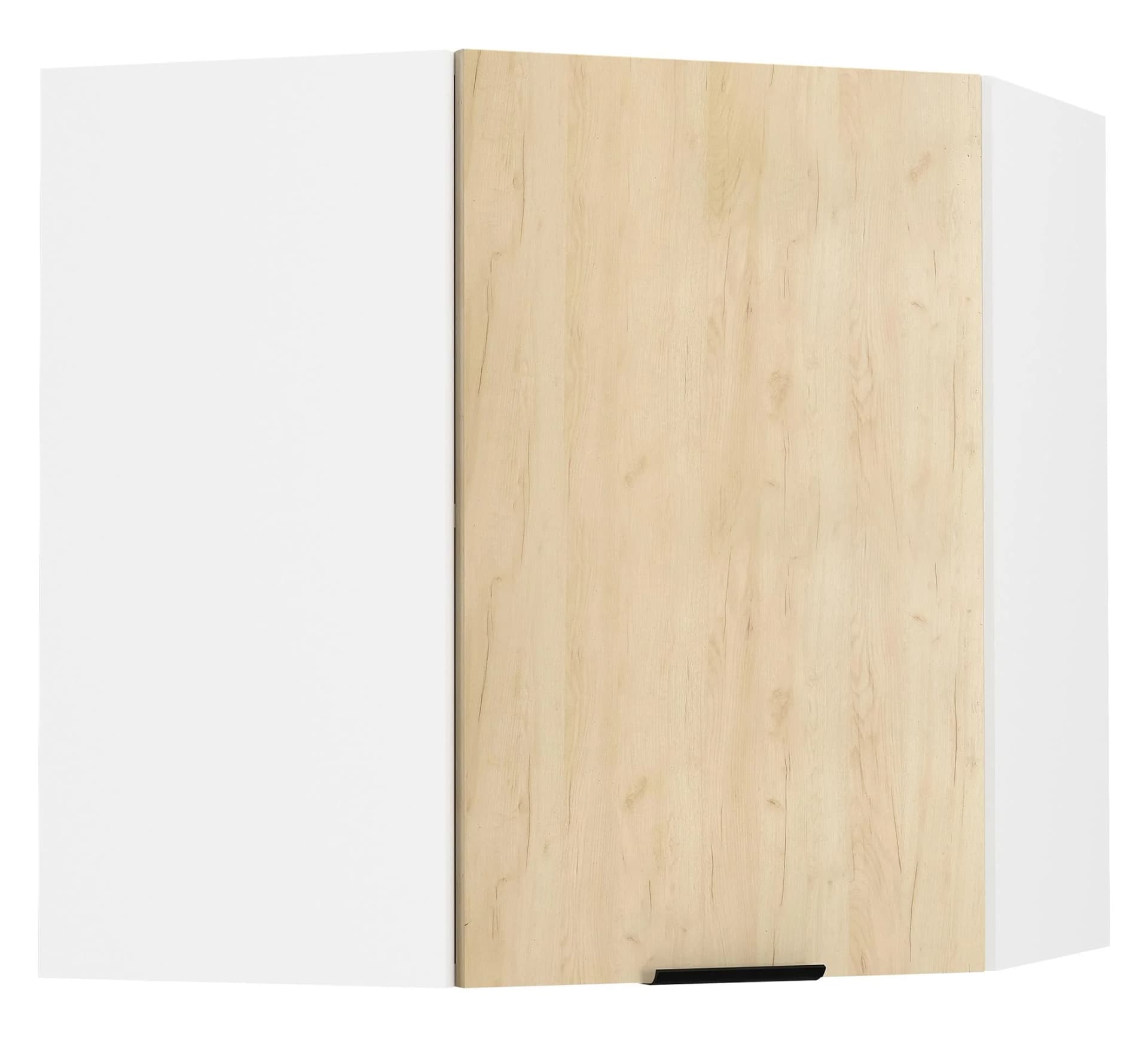 VCM Hängeschrank Eckschrank Küche Fasola Braun Weiß - Bild 2