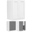 VCM Küchenschrank Colura 60 cm Weiß mit Drehtüren Bild 1