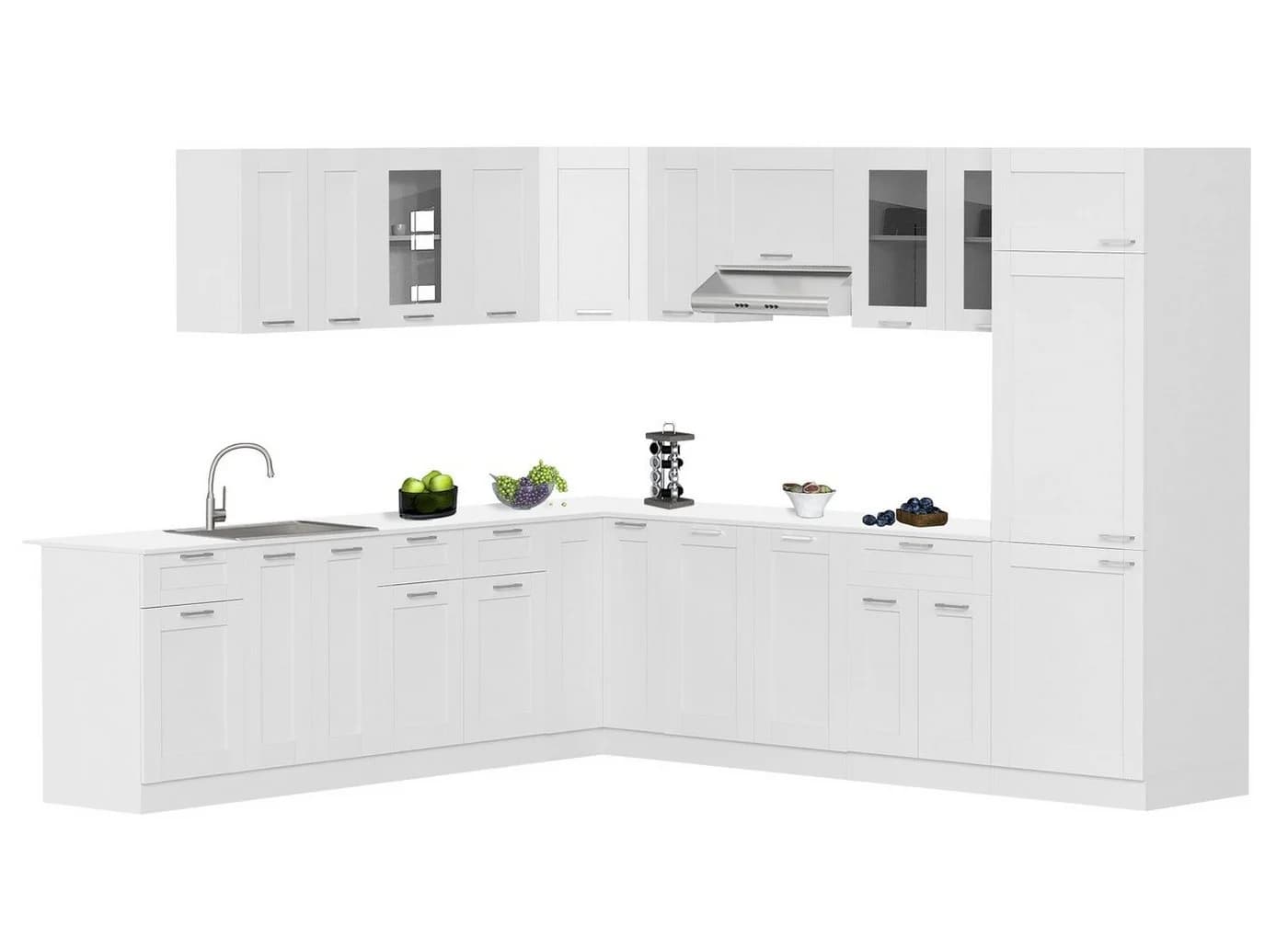 VCM Hängeschrank Colura Weiß mit Glas - Bild 4