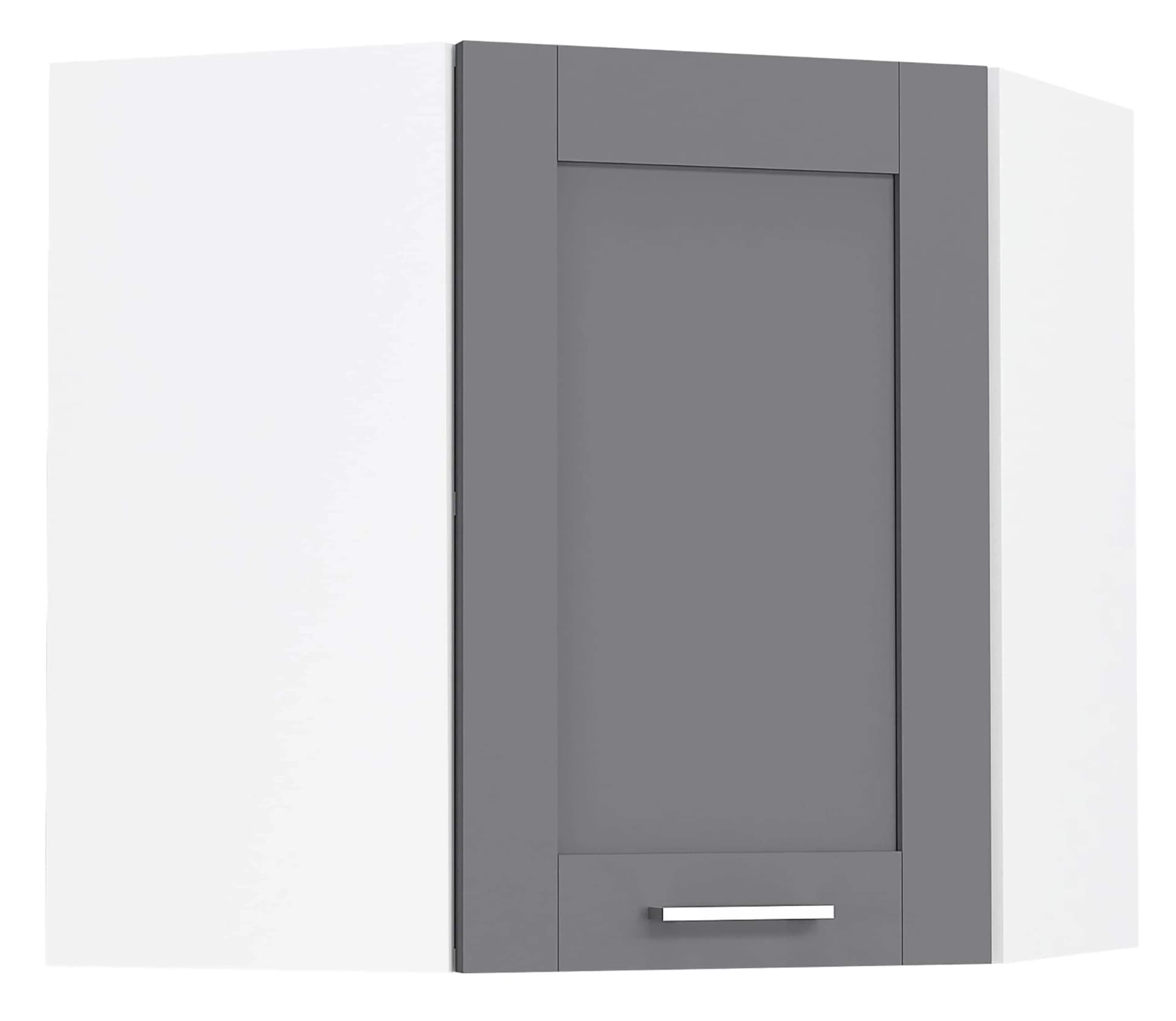 VCM Hängeschrank Eckschrank Colura Weiß Anthrazit - Bild 2