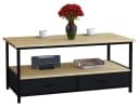 VCM Couchtisch Flonila Metall Holz mit Schubladen Braun Bild 2