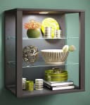VCM Hängevitrine Glasol SW Anthrazit mit Glasböden Bild 4