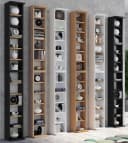 VCM Holzregal Bigol CD Schrank Anthrazit Honigeiche Bild 3