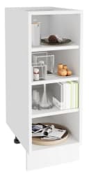 VCM Küchenschrank Esilo Weiß 30cm 2 offene Fächer Bild 3