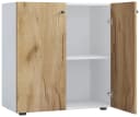 VCM Aktenschrank Lona 2fach Weiß/Braun Bild 2