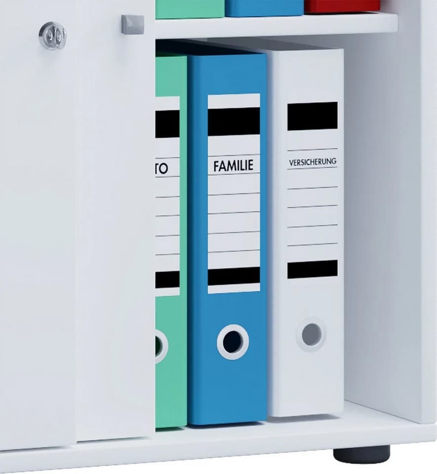 VCM Aktenschrank Lona mit Schiebetüren Anthrazit Braun - Bild 4