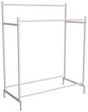 VCM Kleiderschrank Labol L Weiß Metall Kleiderständer Bild 1