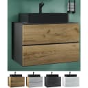 VCM Lendas S BL Waschtisch-Unterschrank Set Weiß mit Keramikwaschbecken Bild 1