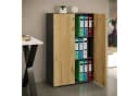 VCM Aktenschrank Lona 3fach Anthrazit Honig-Eiche Bild 2