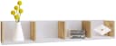 VCM Eckregal Honsa Weiß Honigeiche Holzwerkstoff 3 Fächer Bild 1