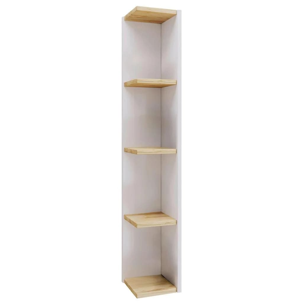 VCM Eckregal Honsa Weiß Honigeiche Holzwerkstoff 3 Fächer - Bild 4