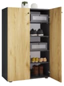 VCM Schuhschrank Lona XL 5 Fächer Braun Grau Bild 3