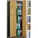 VCM Aktenschrank Lona 5fach Anthrazit Honig-Eiche Bild 1