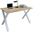 VCM Holz Schreibtisch Lona X Metallfüße Bild 2