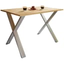 VCM Esstisch Xona X Braun Silber Holzstruktur Bild 1