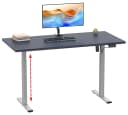 VCM Elektrisch Höhenverstellbarer Schreibtisch 140x80 cm Bild 2