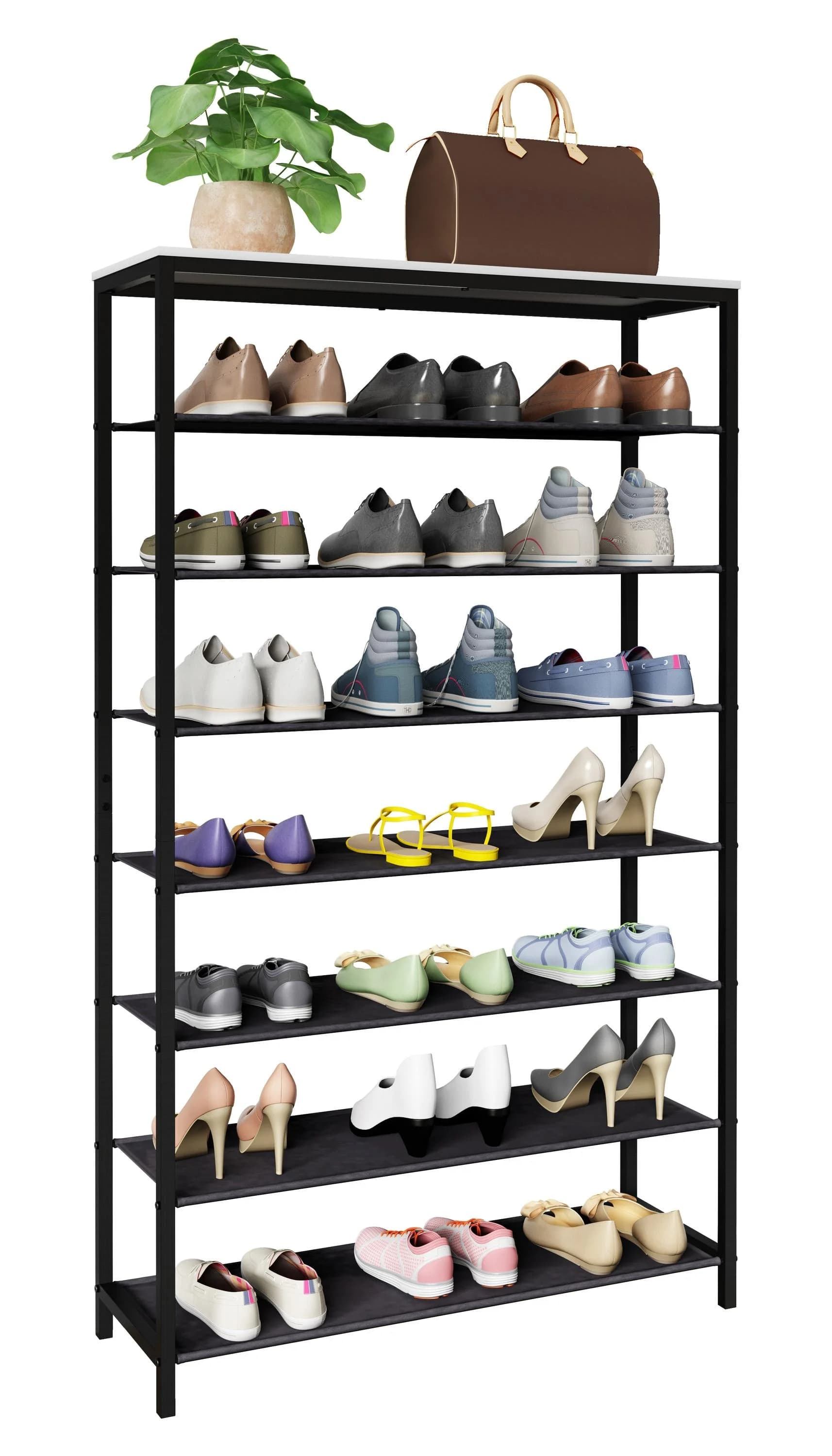 VCM Schuhregal Taliro 7 Fächer Industrie Style Design - Bild 2