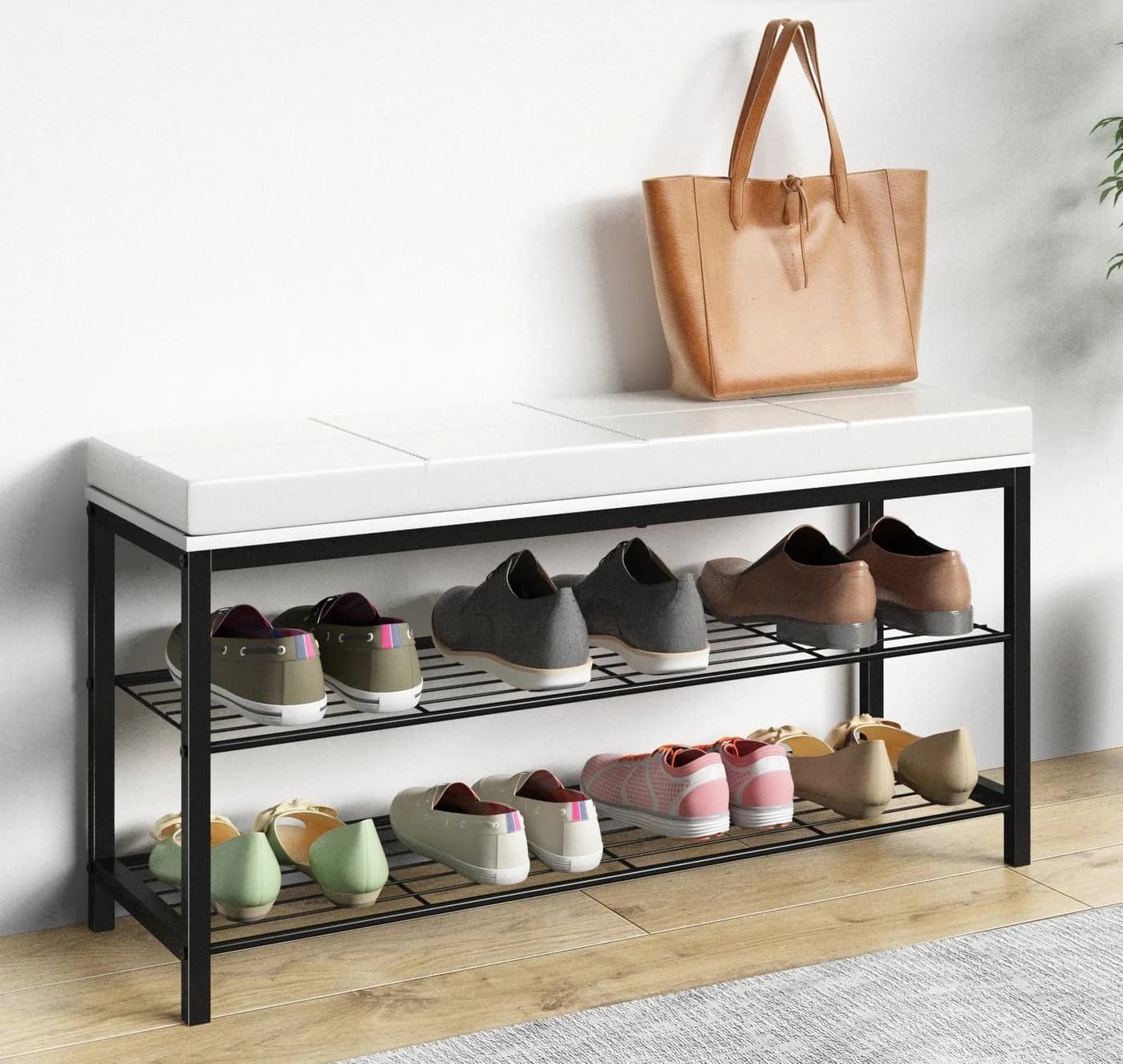 VCM Schuhregal Taliro Schwarz/Weiß - Bild 3