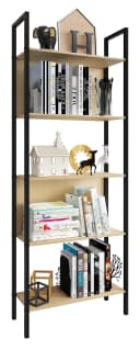 VCM Standregal Flakos 5-fach Holz Metall Braun Industrial Design Bild 2