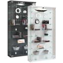 VCM Glasvitrine Relas L Schwarz Anthrazit Wandvitrine mit Glasböden Bild 1