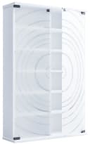 VCM Standregal Tilano L Weiß mit Glastür für CDs und DVDs Bild 2