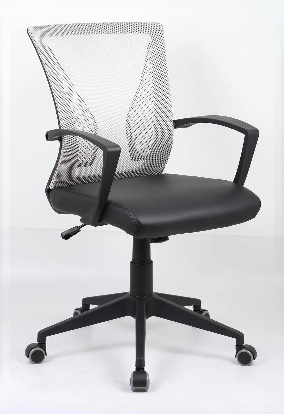 VCM Bürostuhl Offilo PU Grau Schwarz Ergonomisch Drehstuhl - Bild 2