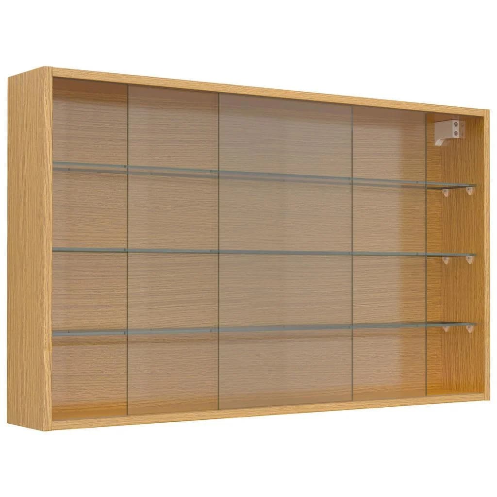 Mid.you Hängevitrine Drivalo Honigeiche Glas 3 Fächer