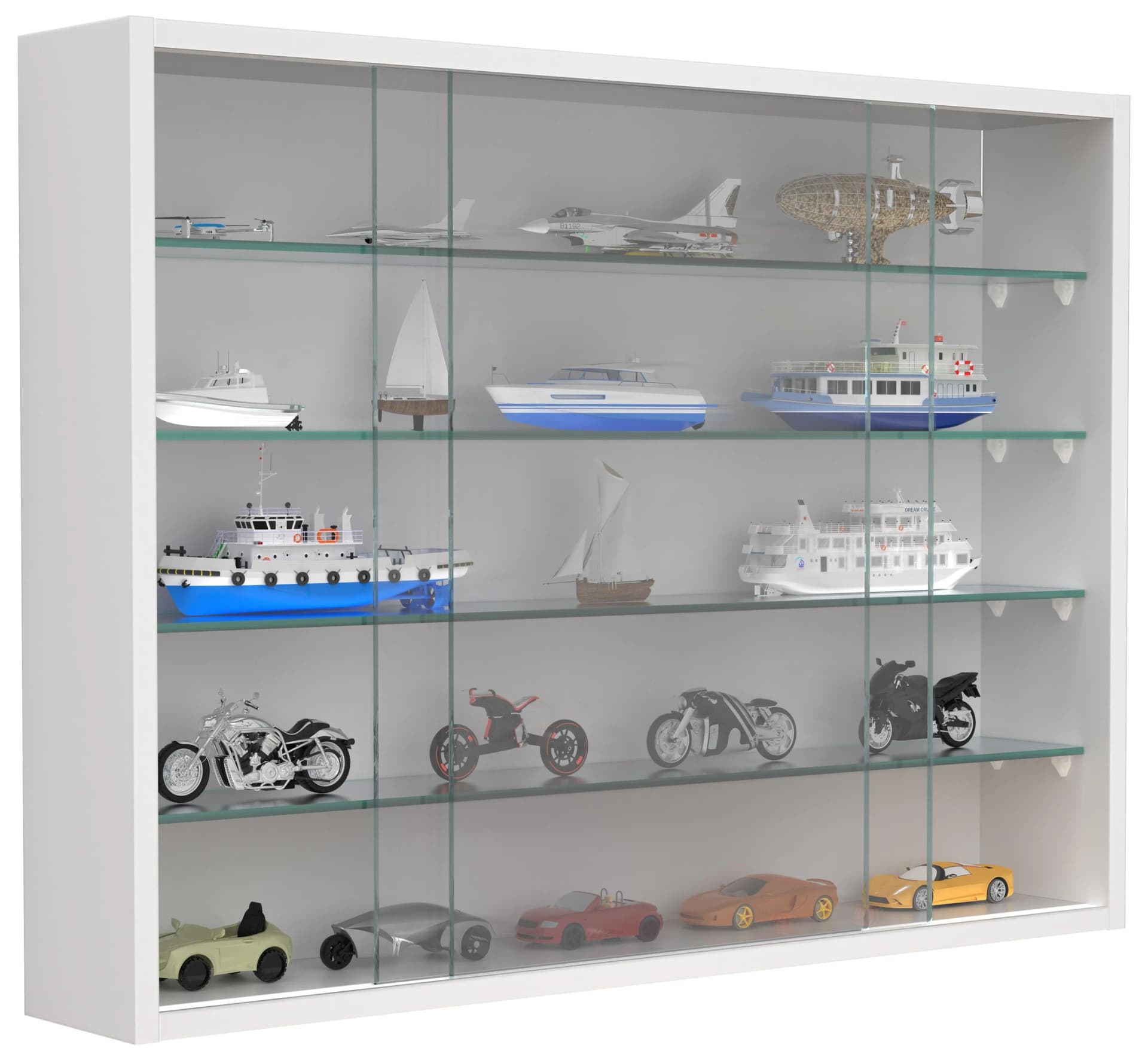 VCM Glasvitrine hängend mit Schiebetüren Modern - Bild 2