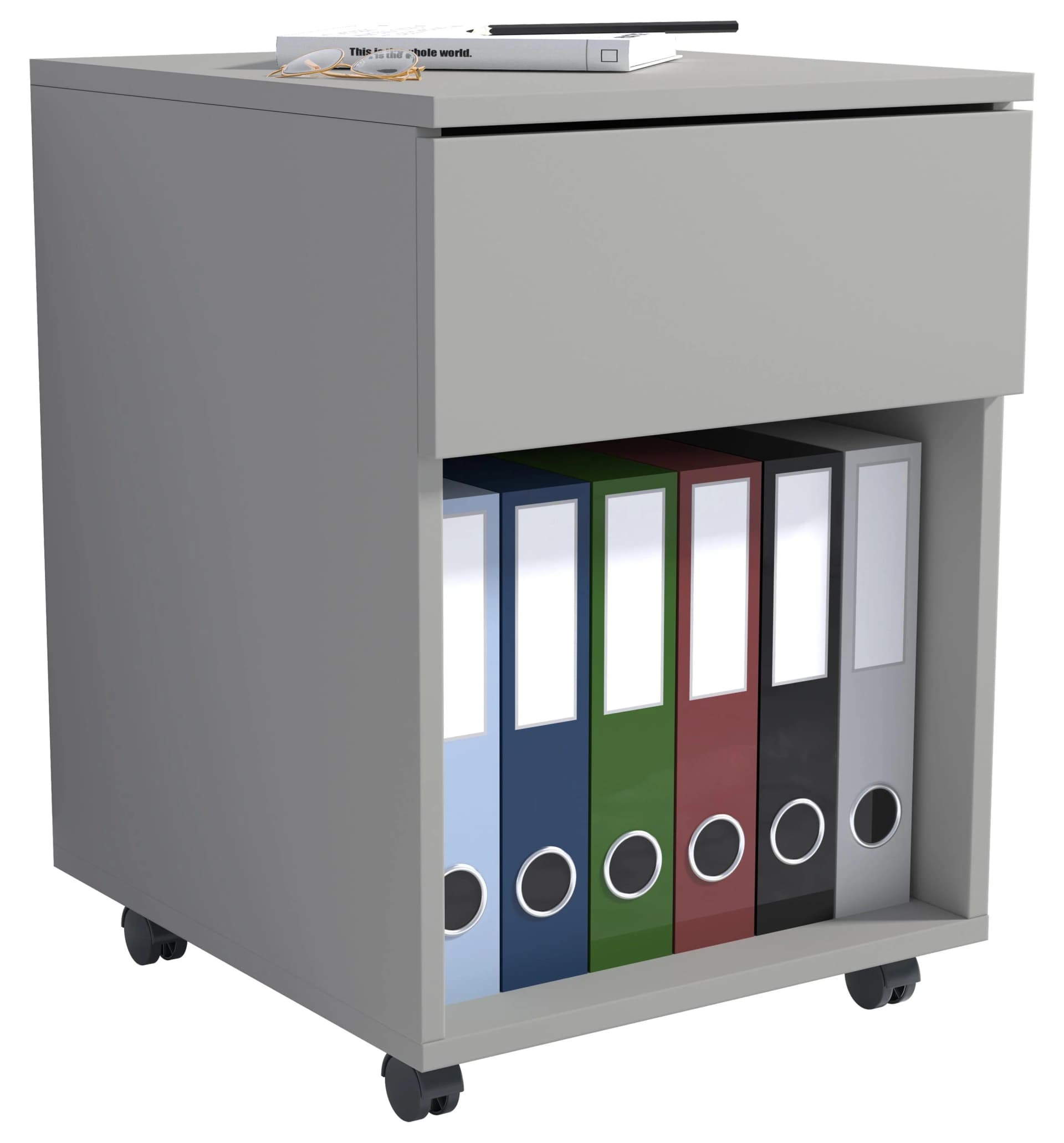 VCM Rollcontainer Dalosa 1 Schublade Grau Bürocontainer - Bild 2