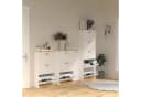 VCM Schuhschrank Halom XL Weiß 5 Fächer Holz Bild 5