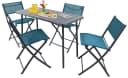 VCM Sumila 5-tlg. Bistroset Türkis Metall & Textilene Bild 2