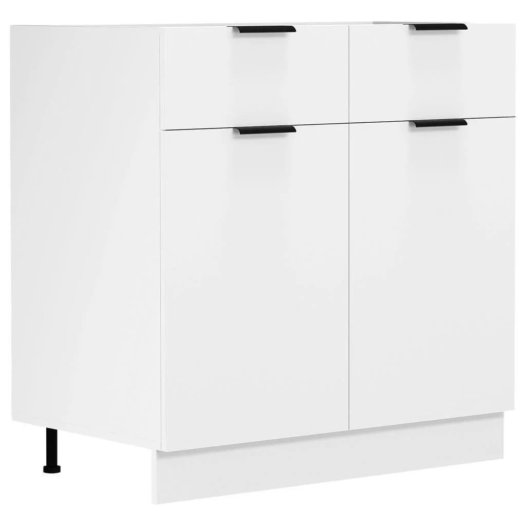 VCM Küchenschrank Weiß 80 cm mit Schubladen und Türen - Bild 5